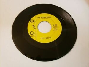 THE VOGUES "FIVE O'CLOCK WORLD /NOTHING TO OFFER YOU" Co and Ce レア Record EX 海外 即決