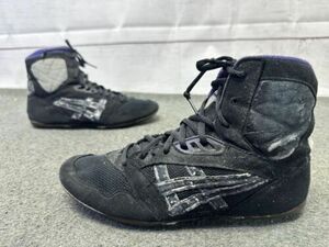 1992 Vtg アシックス Lyteflex Wrestling Shoes 26.5cm(US8.5) Purple ブラック White Rare JN31 海外 即決