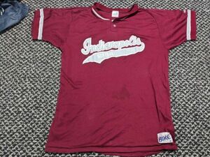 Vintage Indianapolis Stripe Colored Bike Softball 4404 Shirt Maroon USA Size XL 海外 即決