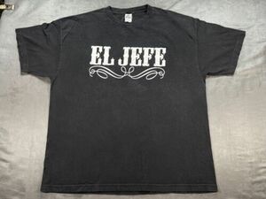 Black Fabuloously Faded Vintage EL Jefe The Man Chief Boss 2XL AAA Shirt 海外 即決