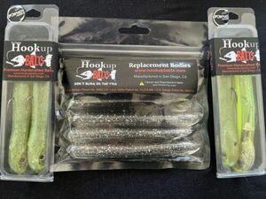 Hookup Baits Sexy Green Sardine 1.5oz Big Game Jig (2) Pack + Replacement Bodys 海外 即決