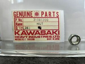 NEW NOS KAWASAKI OEM PART#315B1200 Hex Nut 12mm 海外 即決