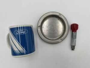 Vintage Ford Motor Co Bundle-Coffee Mug, Ashtray And Multitool-Shelton Versatool 海外 即決