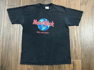 VINTAGE 90S HARD ROCK CAFE SAN ANTONIO T-SHIRT Large Measurements In Pics Single 海外 即決