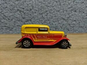 Hot Wheels 1932 Ford Delivery Malt-O-Meal Yellow, Red & Orange 1988 Malaysia 海外 即決