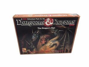 Vintage 1992 TSR Dungeons & Dragons Game The Dragon's Den 1073 UNPUNCHED 海外 即決