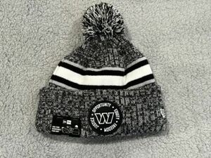 New Era Washington Commanders Heather Black 2023 Inspire Change Cuffed Pom Knit 海外 即決