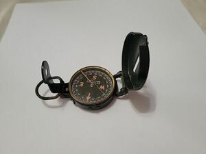 U.S. WW2 All Original Rare Black Lensatic Compass By W.L.E. Gurley. Troy N.Y. 海外 即決