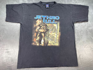 Vintage XL Jethro Tull 2003 Shirt Concert Tour Official Faded Merchandise Black 海外 即決