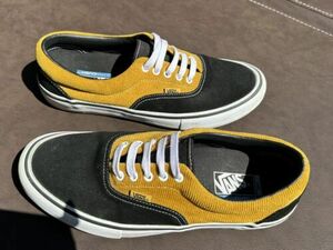 バンズ エラ PRO UltraCush Yellow コーデュロイ ブラック Canvas Lace Up メンズ 29.5cm(US11.5) EU 45 海外 即決