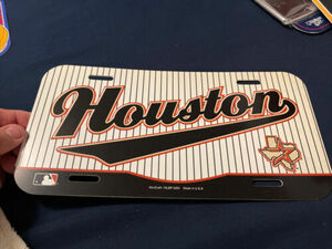 Houston Astros VINTAGE Vanity Plastic Auto Tag License Plate MLB 海外 即決