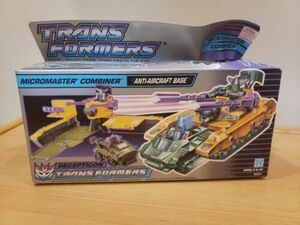 ULTRA RARE NEW SEALED Transformers G1 Micromaster Vintage ANTI-AIRCRAFT BASE 海外 即決