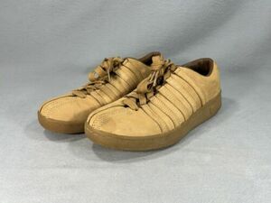 K-Swiss Men's Tan Suede Sneakers SZ 8.5 Scuffed 海外 即決