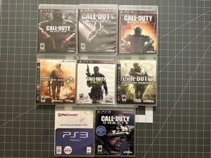 PS3 Call of Duty Black Ops 1, 2,3, MW 2,3,4 Advanced Warfare & Ghost Lot Of 8 海外 即決
