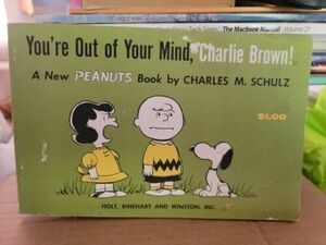 Vintage You're Out Of Your Mind Charlie Brown Peanuts Book Charles Schulz 1959 海外 即決