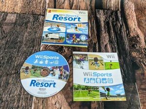 Wii Sports and Wii Sports Resort 2 In 1 Combo W/Manu( Wii, 2009)(TESTED) 海外 即決