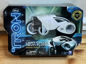 Disney Spin Master Series Tron Legacy Light Up Cycle Kevin Flynn 2010 Vehicle 海外 即決