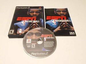 ESPN NBA Basketball (PlayStation 2 PS2) CIB Complete W/Manual Tested FREE SHIPPI 海外 即決