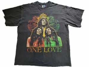 Y2K Bob Marley 3XL One Love Music Marijuana T-Shirt Phat Dog VTG Trinity Rasta 海外 即決