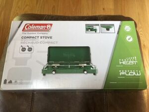 Coleman 2-burners Compact Stove 14000 BTU Color Green NIB Sealed Camping 海外 即決