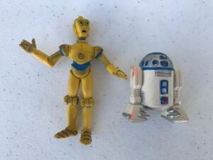 Vintage 1986 Vintage Star Wars C3PO R2-D2 COMICS SPAIN Cartoon Action Figures 海外 即決