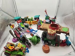 Vintage Tmnt Vehicle Lot Dragster Toilet Taxi Pizza Thrower Psycho Cycle Ninja 海外 即決