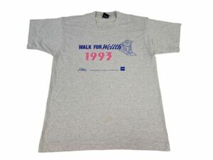 Vintage 90's Graphic T-shirt Screen Stars L 50/50 USA Single Stitch Walk For Wea 海外 即決