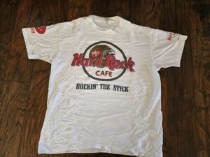 Vtg Rare San Francisco 49ers Football Hard Rock Cafe Tshirt Size XL Rockin Stick 海外 即決