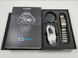 Citizen CZ Smart Touchscreen Black Tone Stainless Steel Men's Watch MX0007-59X 海外 即決