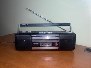 Sony CFS-210 Soundrider Boombox AM FM Stereo Cassette with AC Cord 海外 即決