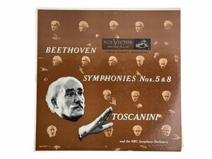 Beethoven - Symphonies Nos. 5 & 8 Toscanini RCA LM 17インチ57インチ lp 1951 海外 即決