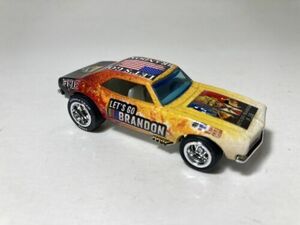 Loose Hot Wheels 67 Camaro CUSTOM. Let’s Go Brandon, Real Riders 海外 即決