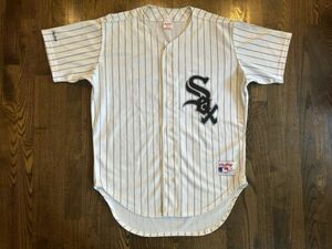 Vintage Rawlings Authentic CHICAGO WHITE SOX Pinstripe Jersey Size 46 海外 即決