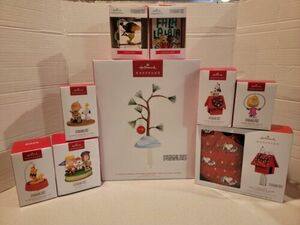 22-23 Hallmark Ornament Peanuts Gang LOT Snoopy, Woodstock, C. Brown, Sally+more 海外 即決