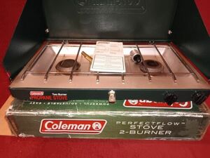 Coleman Perfect Flow Double Burner Propane Stove Model 2000007502 Preowned Read 海外 即決