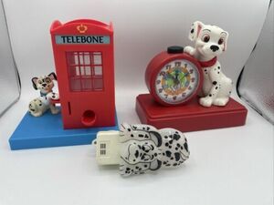 Disney 101 Dalmations LOT:Alarm Clock (for Decor), Gumball Machine Light Z2 海外 即決