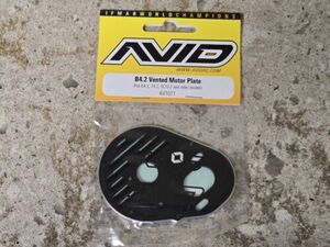 Avid RC Associated Vented Motor Plate AVD1011 Black B4 T4 B4.2 SC10.2 T4.2 RC 海外 即決