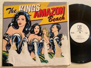 The Kings Amazon Beach LP Elektra WLP White Label プロモ EX Disc / Poor Jacket 海外 即決