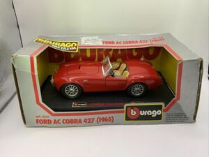 Burago 1965 Ford AC Cobra 427 1/24 Red Never Out of the Box 海外 即決