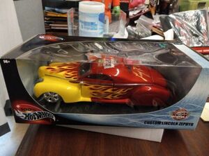 CUSTOM LINCOLN ZEPHYR '00 HOT WHEELS 2ND ANNUAL NATIONALS 1:18 Signed LARRY WOOD 海外 即決