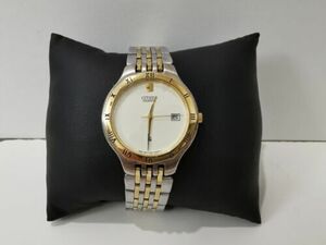 Citizen CQ Two-Tone Watch w/Date Window, Original Band (5510-K08817CK) 海外 即決