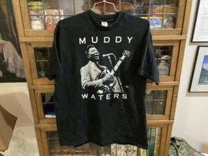 VTG 1992 MUDDY WATERS Blues Music GEAR INC Graphic Black T-shirt SZ XXL - Cool 海外 即決