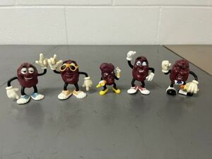 California Raisins Plastic Figure Lot Of 5 Figures Vintage 1987 海外 即決