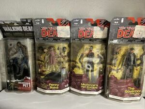 The Walking Dead TWD McFarlane Figures Lot Of 4 Governor, Michonnes Pets Penny 海外 即決
