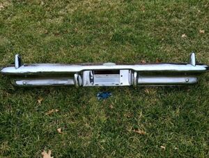 Original 1958 Pontiac Star Chief Rear Bumper Bonneville With Brackets Complete 海外 即決