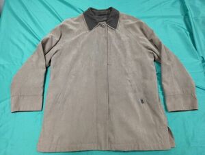 London Fog Mens Tan Suede Jacket W/ Removable Lining Size Large 海外 即決