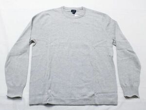 J. Crew Men's Long Sleeve Cotton Crewneck Sweater-Tee ZS6 Gray Medium NWT 海外 即決