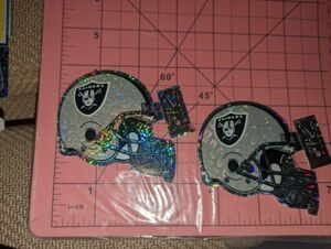 Vintage Oakland Raiders NFL football helmet Vending Machine Sticker 1996 lot 2 海外 即決