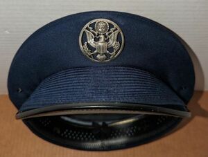 USAF Bernard Hat Cap Shade 1625 Navy Blue 7 1/4 Air Force Service Uniform 海外 即決