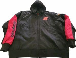 Snap On Jacket Coat Full Zip Insulated Hooded Workwear Style Red Black Size 2XL 海外 即決